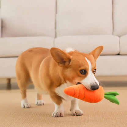 Dog Carrot Plush Toy