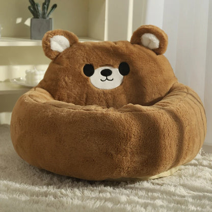 Cute Detachable Cuddle Bear Cat Bed