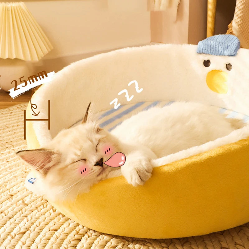 Deep Sleeping Cute Shape Cat Bed