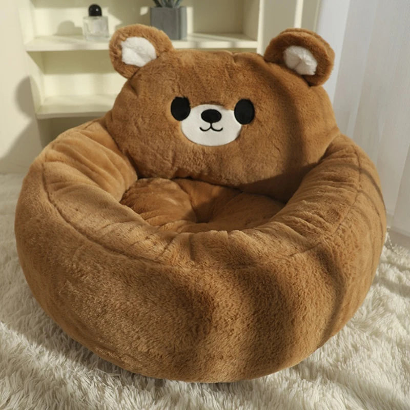 Cute Detachable Cuddle Bear Cat Bed