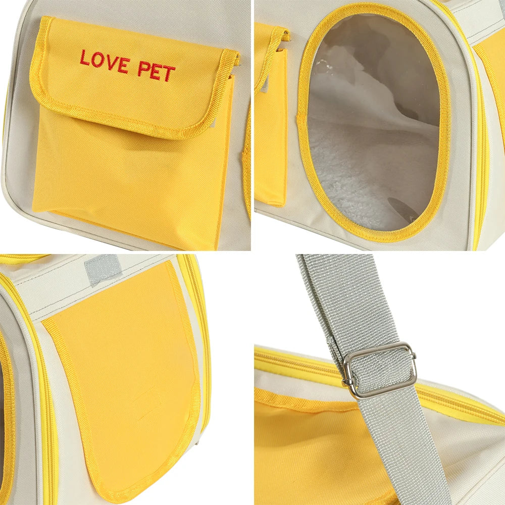 Portable Foldable Breathable Designer Pet Carrier Bag