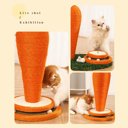 Cute Carrot Scratching Post And Toys