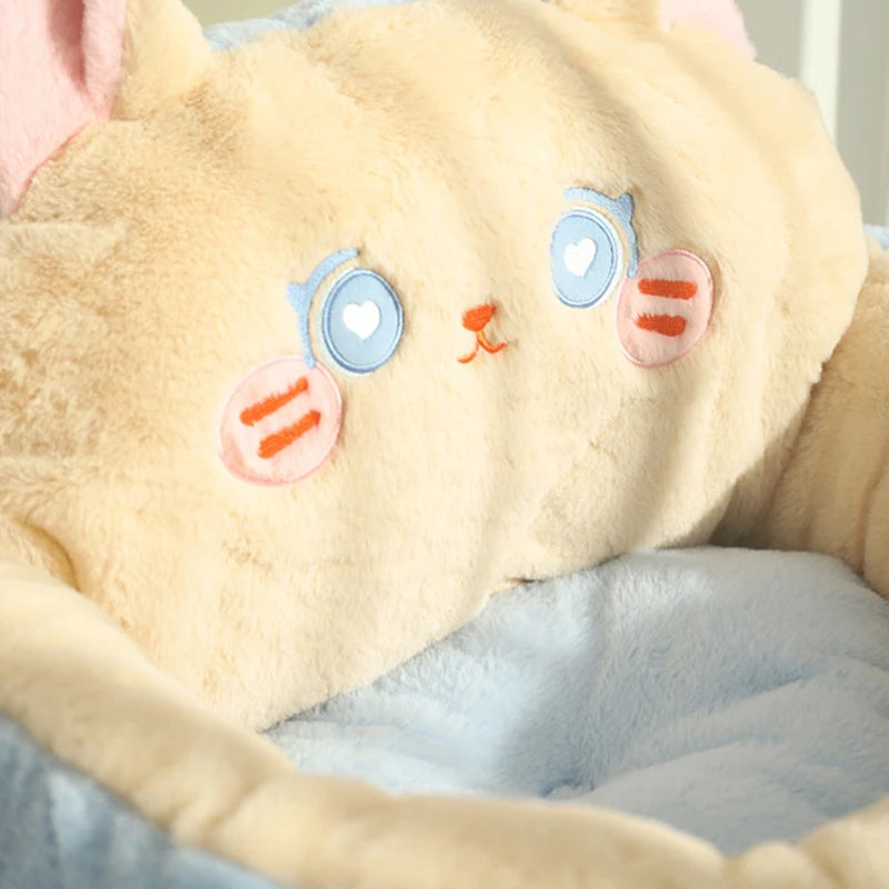 Cute Detachable Cuddle Bear Cat Bed