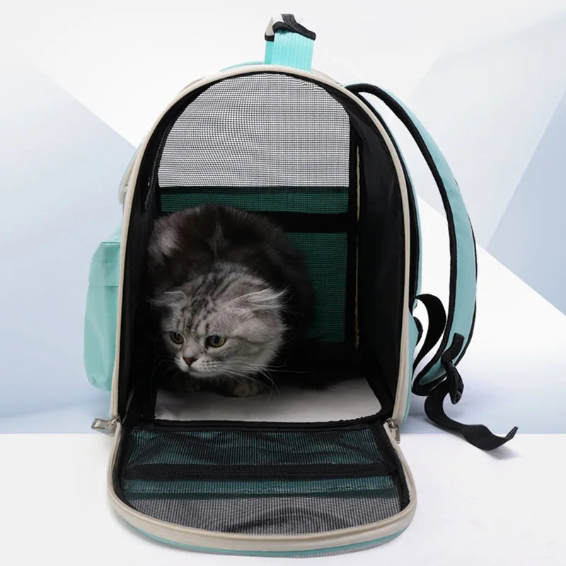 Portable Folding Travel Large Pet Carrier Bag Backpack