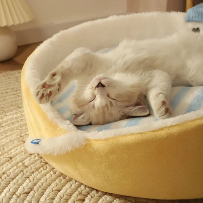 Deep Sleeping Cute Shape Cat Bed